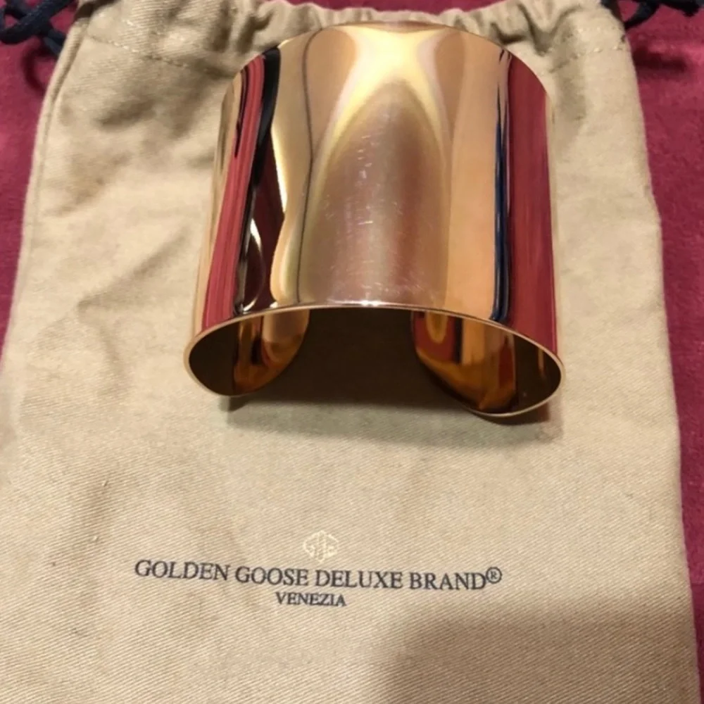 Golden Goose Tose Gold Wide Cuff - Picture 14 of 16